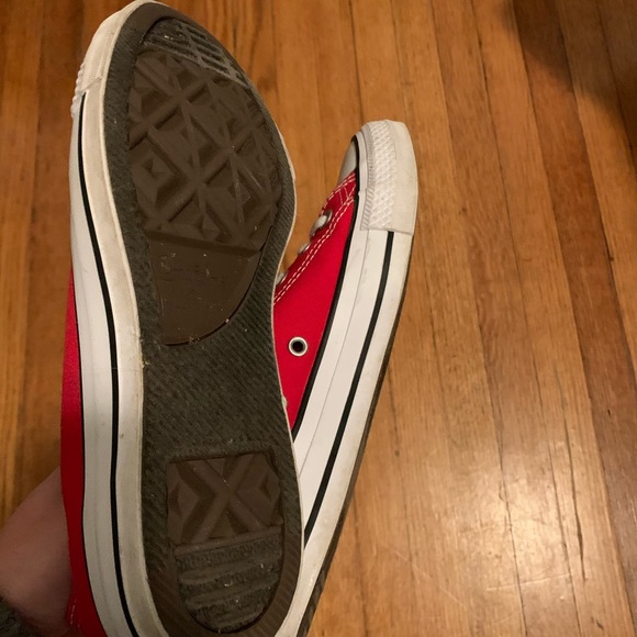 Red converse sneakers - worn once - Picture 5 of 5